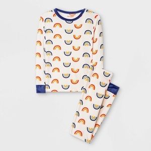 Rainbow Print Pajama Set